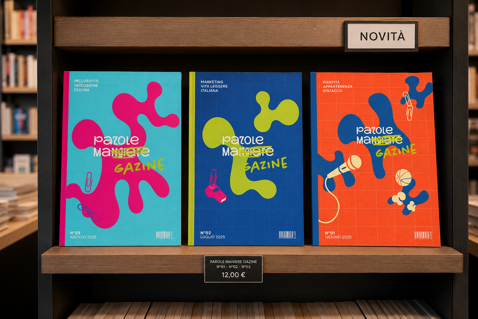 Dettaglio tipografico interno del magazine